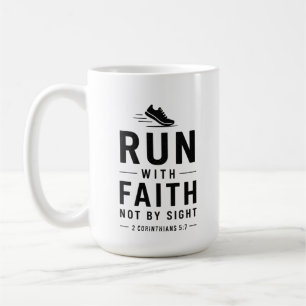 Christian Runner Bible Verse Faith Running Motivat Coffee Mug