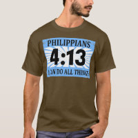 Christian Runner Running Bib Philippians 413 I Can