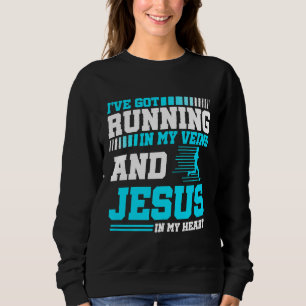 Christian Running Runner Funny Half Marathon 5k G Sweatshirt