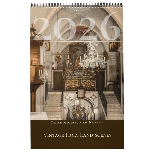 Christian Sacred Sites Bible Calendar (Cover)