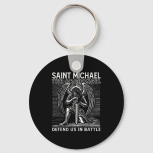 Christian Saint Michael Catholic Saint Defend Us I Key Ring
