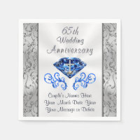 Christian Sapphire Custom 65th Wedding Anniversary