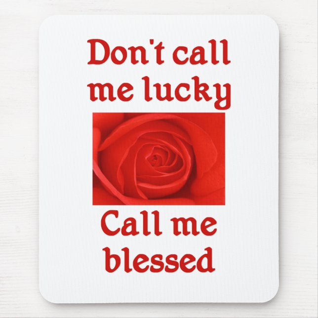 Christian Saying Mouse Pad (Front)