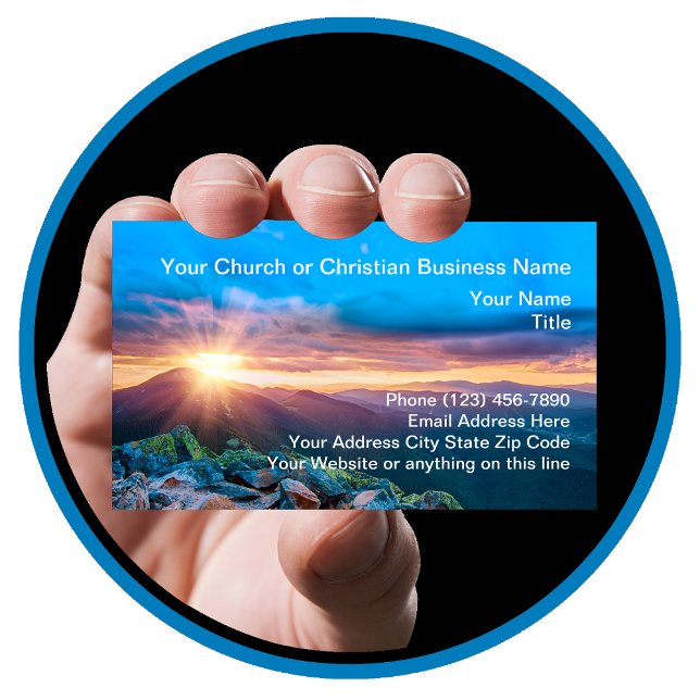 Christian Scenic Church Business Cards (Creator Uploaded)