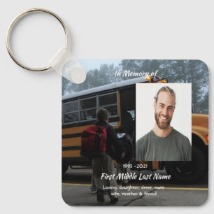 Christian School Bus Driver  Memorial Keepsake  Key Ring