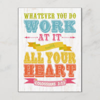 Christian Scriptural Bible Verse - Colossians 3:23