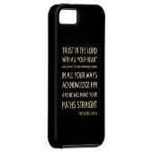 Christian Scriptural Bible Verse - Proverbs 3:5-6 Case-Mate iPhone Case (Back/Right)