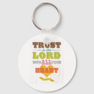 Christian Scriptural Bible Verse - Proverbs 3:5 Key Ring
