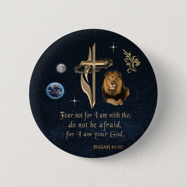 Christian Scripture 6 Cm Round Badge (Front)