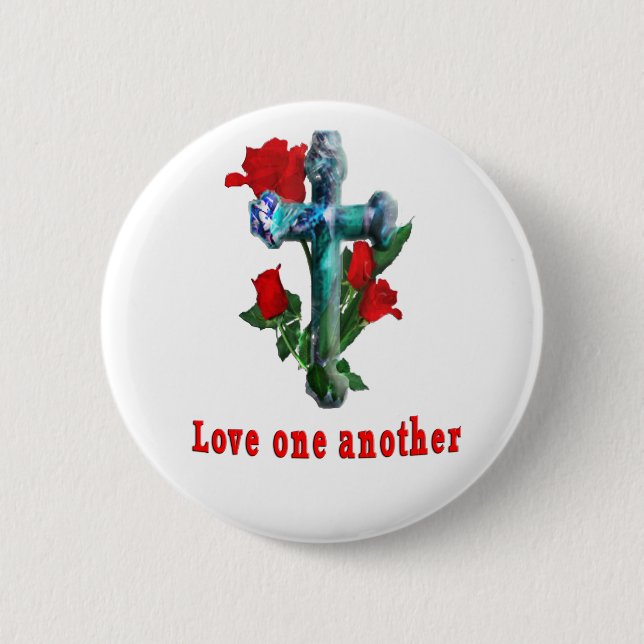 Christian Scripture 6 Cm Round Badge (Front)