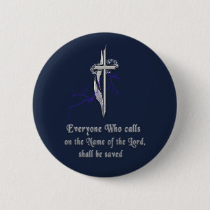 Christian Scripture 6 Cm Round Badge