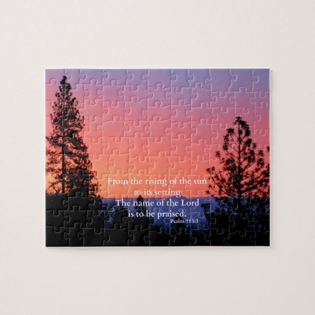 Christian Scripture Bible Verse Creationarts Jigsaw Puzzle (Horizontal)