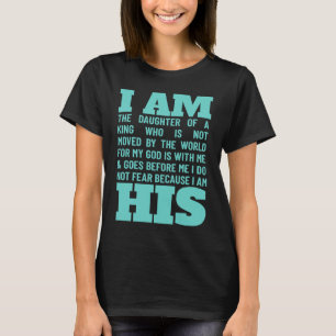 Christian Scripture  Bible Verse Faith God Daughte T-Shirt
