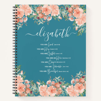 Christian Scripture Bible Verse Spiral Notebook
