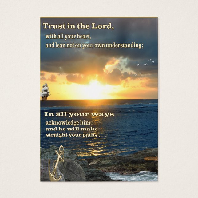 Christian scripture buisness card (Front)