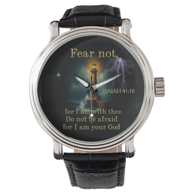 Christian  scripture ISAIAH 41:10 Watch (Front)