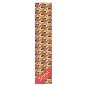 Christian Scripture JAMAICA GRENADA Dual Blessed Short Table Runner