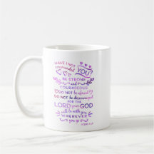 Christian Scripture Mug Bible Joshua 1:9