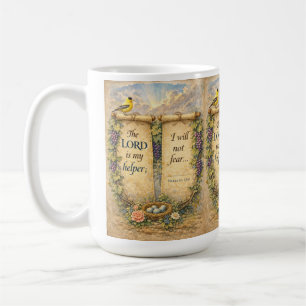 Christian Scripture Mug " The Lord Is My Helper"