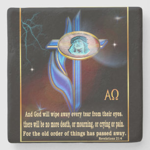 Christian Scripture Stone Coaster