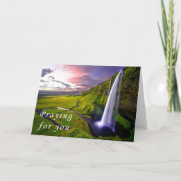 Christian Scripture Sympathy Card Waterfall