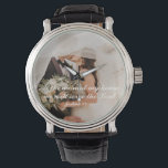 Christian Scripture Wedding Photo Watch<br><div class="desc">Christian Scripture Wedding Photo Watch.</div>