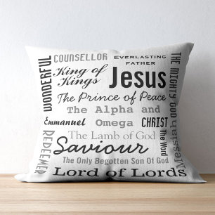 Christian Seventeen Names of Jesus Cushion