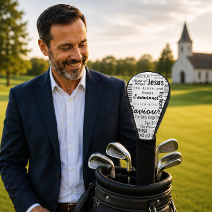 Christian Seventeen Names of Jesus Golf Head Cover