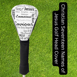 Christian Seventeen Names of Jesus Golf Head Cover