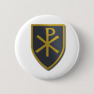 Christian Shield 6 Cm Round Badge
