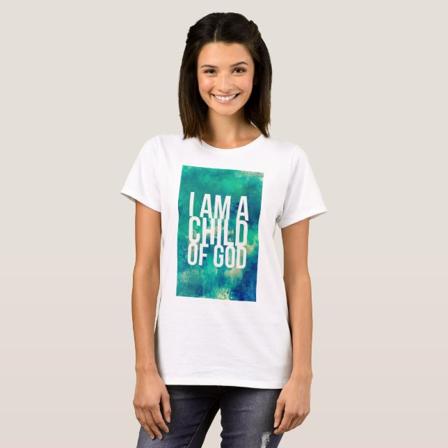 Christian Shirt: I am a child of God T-Shirt (Front Full)