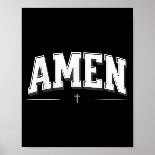Christian Shirts For Men, Amen  Poster