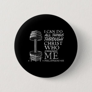 Christian Shirts For Men And Women Can Do Things 6 Cm Round Badge