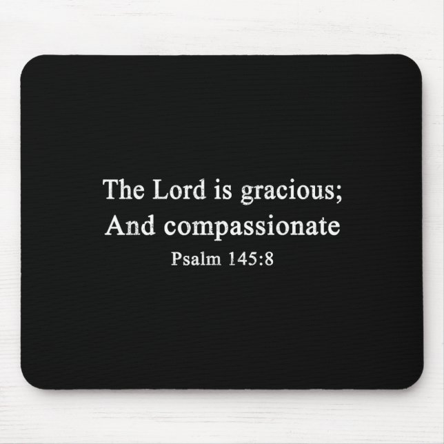 Christian Shirts The Lord Is Gracious Worship Fait Mouse Mat (Front)