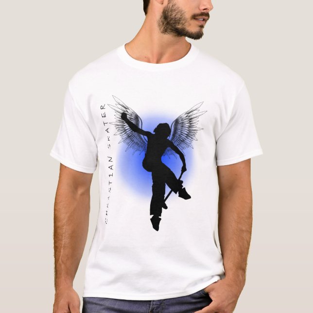 Christian Skater Blue T-Shirt (Front)