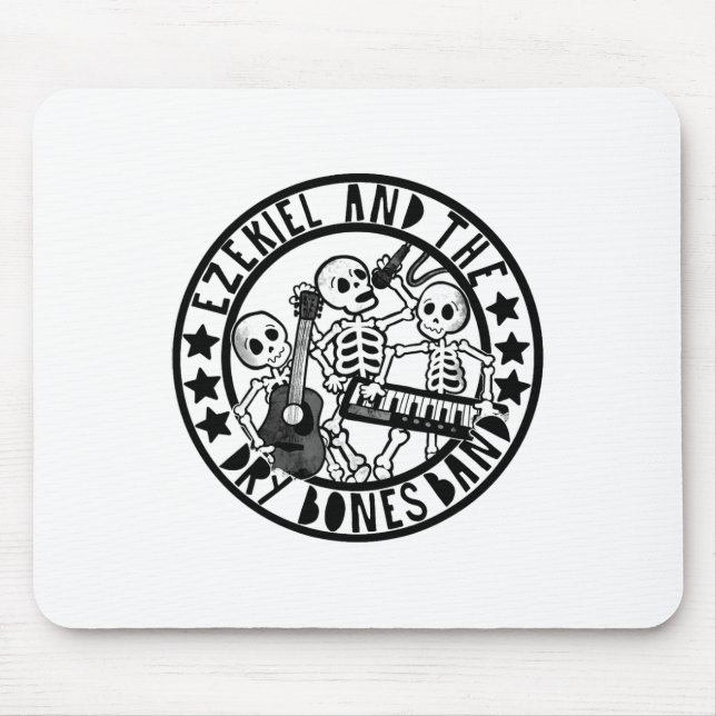 Christian Skeleton Ezekiel And Dry Bone Band Bible Mouse Mat (Front)