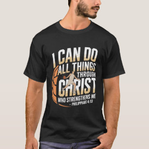 Christian Sketll Player I Can Do All Things T-Shirt