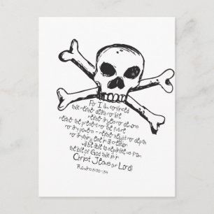Christian Skull Postcard