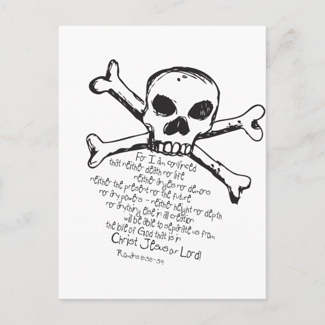 Christian Skull Postcard (Front)