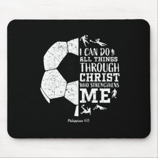 Christian Soccer Faith Graphic Bible Verse Philipp Mouse Mat