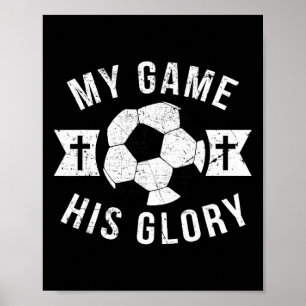 Christian Soccer Gifts Teen Boys Girls Sayings Phr Poster