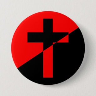 Christian Socialism & Anarchism (Liberation) Flag 7.5 Cm Round Badge
