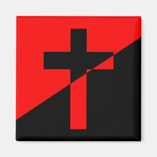 Christian Socialism & Anarchism (Liberation) Flag Magnet