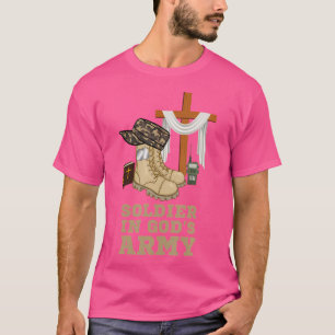 Christian Soldier In God'S Army Military Jesus Chr T-Shirt