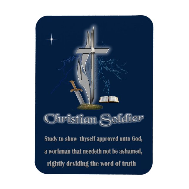 Christian Soldier Magnet (Vertical)