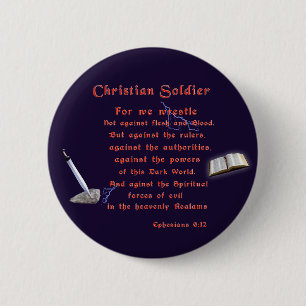 Christian Soldiers 6 Cm Round Badge