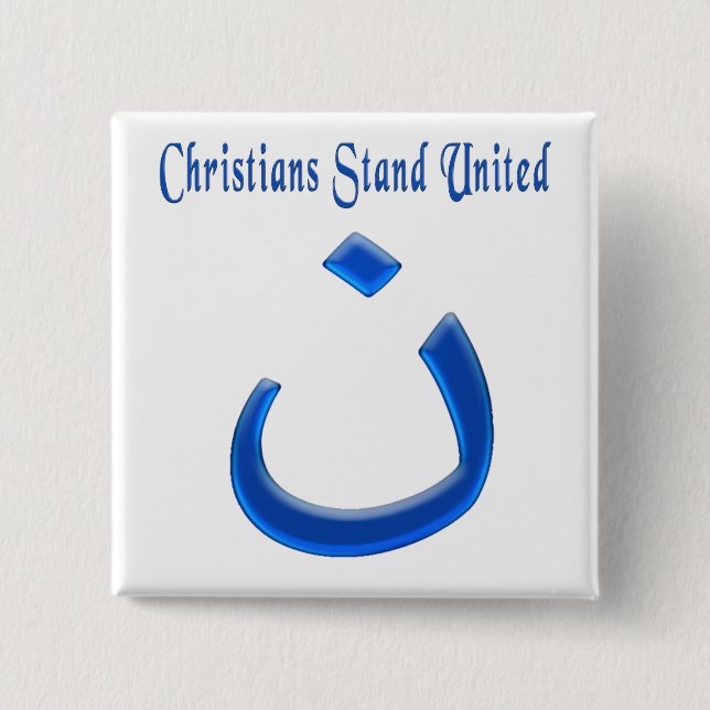 Christian Solidarity 15 Cm Square Badge (Front)