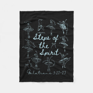Christian Steps Of Spirit Bible Verse Ballet Dance Fleece Blanket
