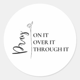Christian sticker Bible Faith sticker quote