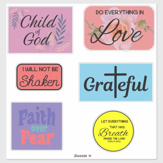 Christian Sticker Pack (Sheet)